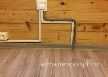 Монтаж теплого пола Thermo под ламинат,укладка ламината в СНТ "Озерное-2" Выборгского района.