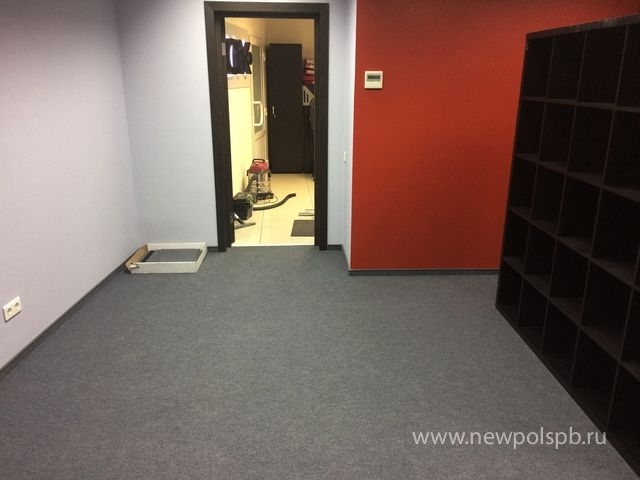 Укладка ковровой плитки VVK "Office New" в офисе Компании "СПК". Ул.Растанная, д.18.