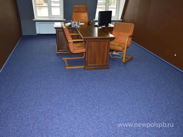 Укладка ковровой плитки Rus Carpet Tile, монтаж плинтуса из ковровой плитки Cezar в 2-х офисах Компании «СПК», ул. Растанная, д. 18, БЦ «18.93»